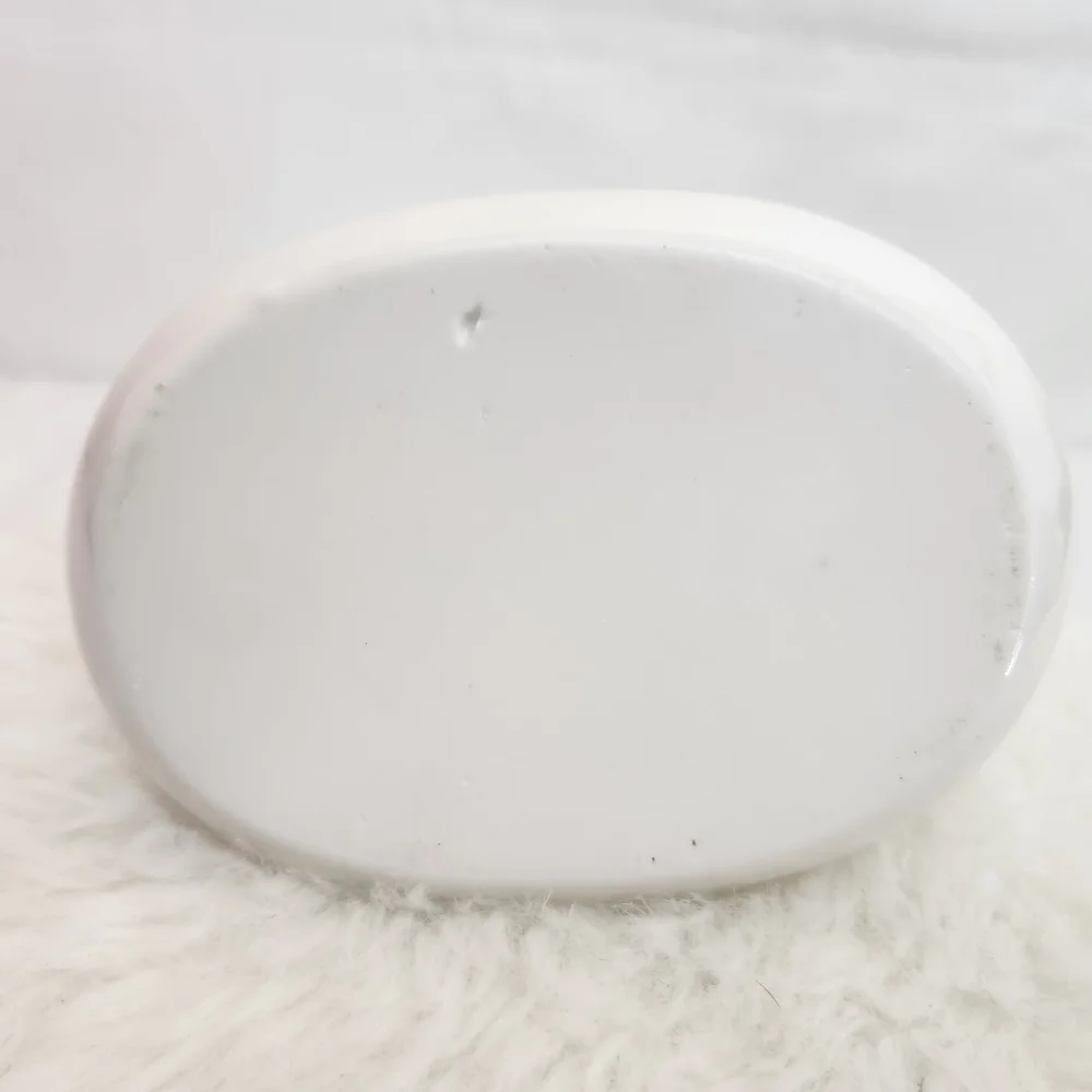 Giraffe white polka dot jewelry dish ring holder porcelain